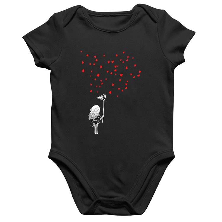 Body Bebê Algodão Collect Hearts