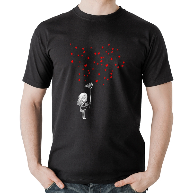 Camiseta Algodão Collect Hearts