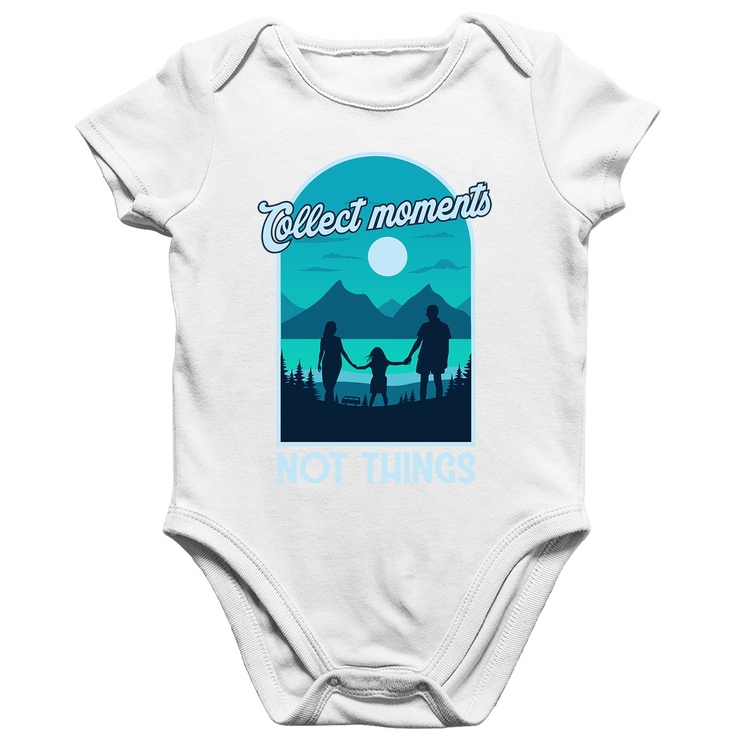 Body Bebê Algodão Collect Moments Not Things - Branco