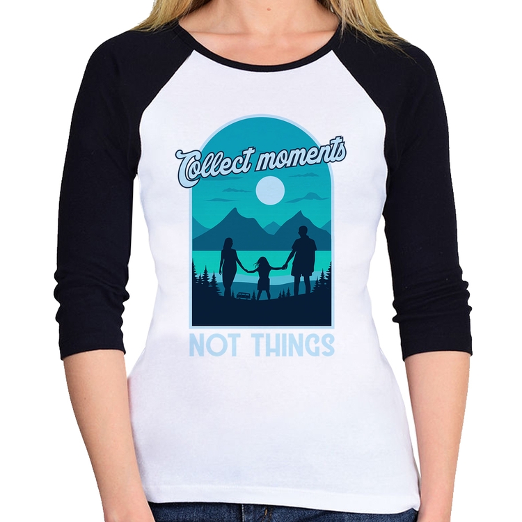 Baby Look Raglan Collect Moments Not Things Manga 3/4
