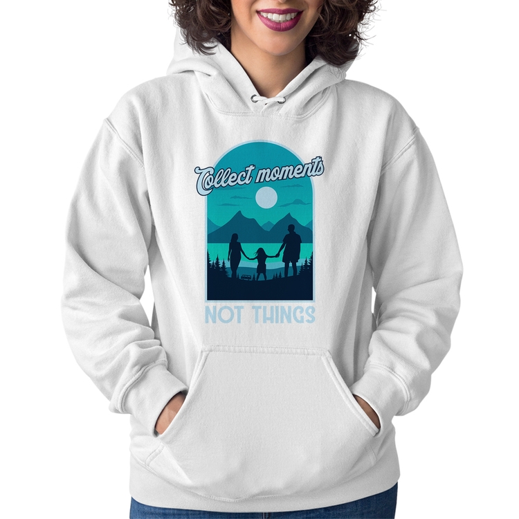 Moletom Feminino Collect Moments Not Things - Branco