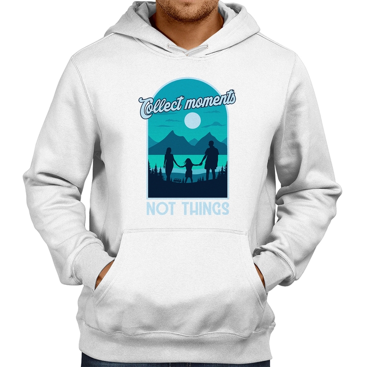 Moletom Collect Moments Not Things - Branco