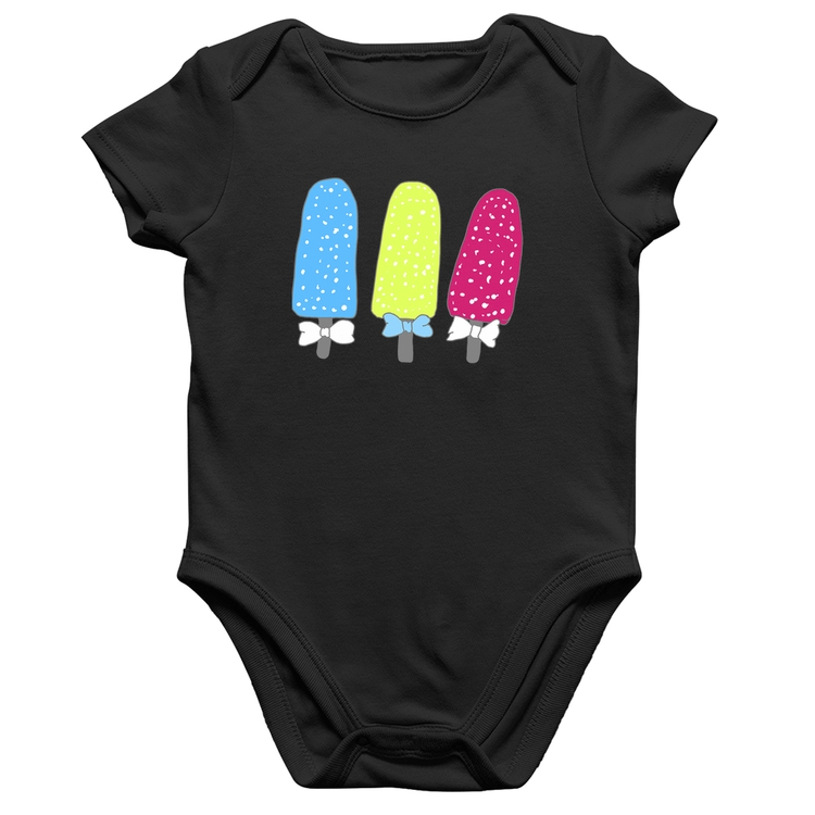 Body Bebê Algodão Colorfull Icecreams