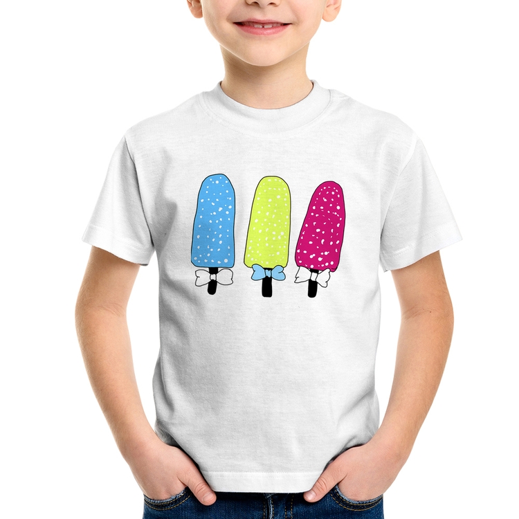 Camiseta Infantil Colorfull Icecreams