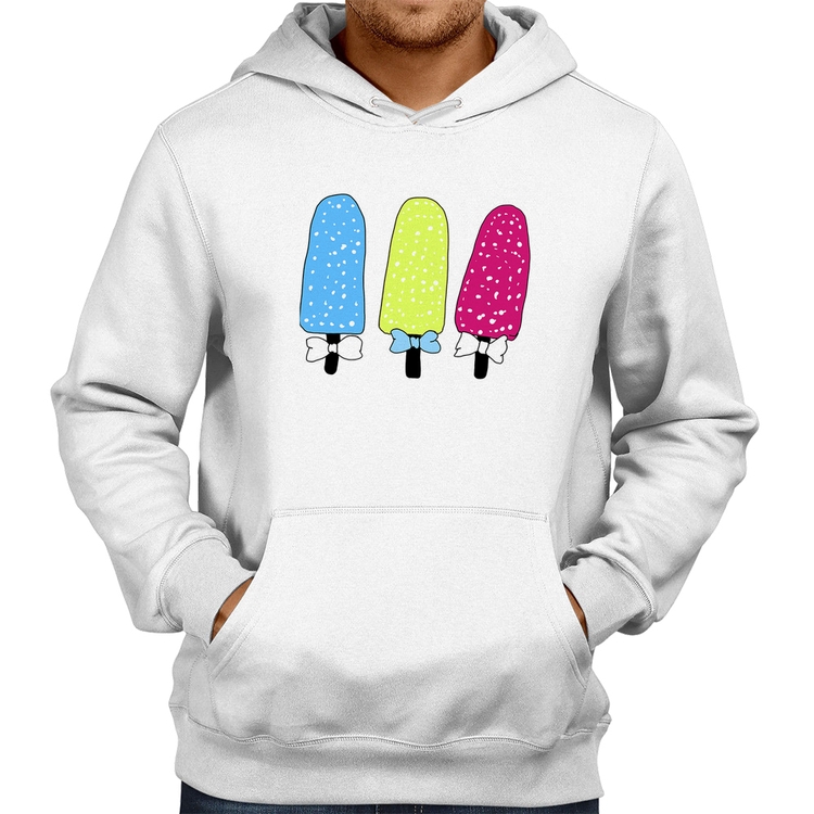 Moletom Colorfull Icecreams - Branco