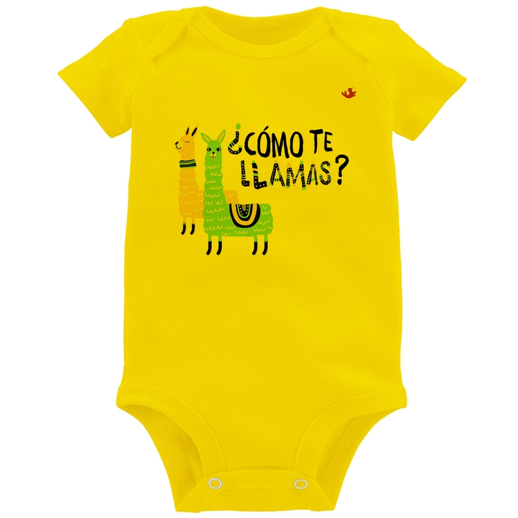 Body Bebê ¿Como te llamas? - Amarelo