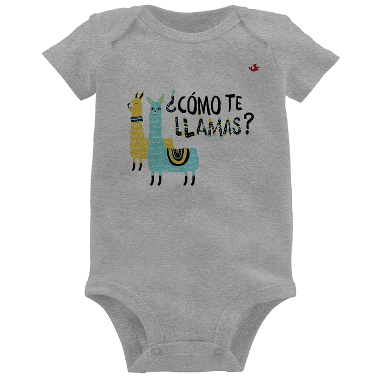 Body Bebê ¿Como te llamas? - Cinza