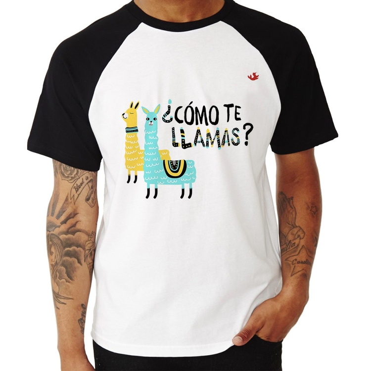 Camiseta Raglan ¿Como te llamas?