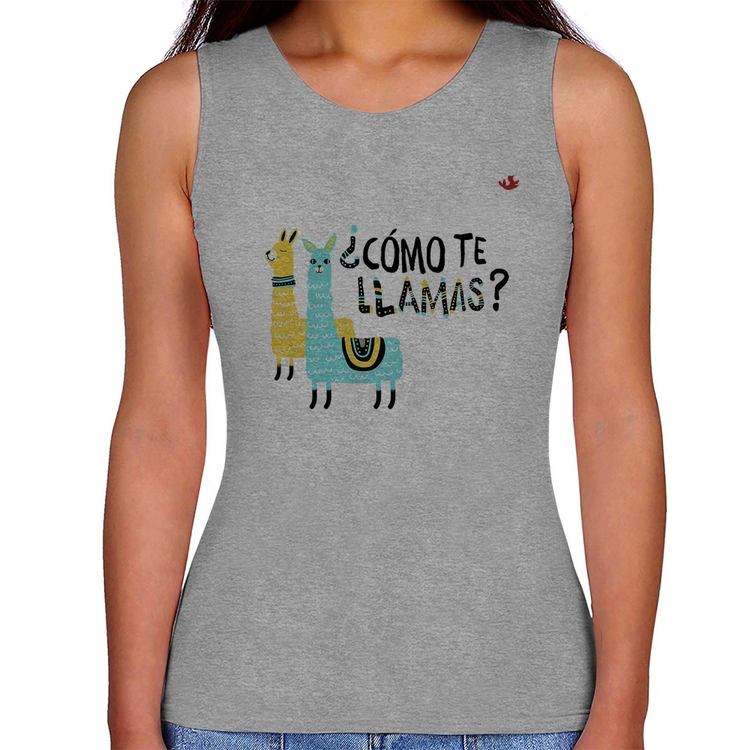 Regata Feminina ¿Como te llamas? - Cinza