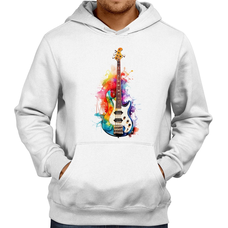 Moletom Contra Baixo Watercolor - Branco