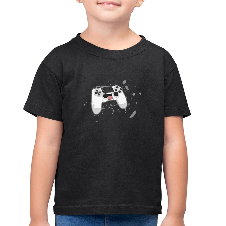 Camiseta Algodão Infantil Controle Carinha