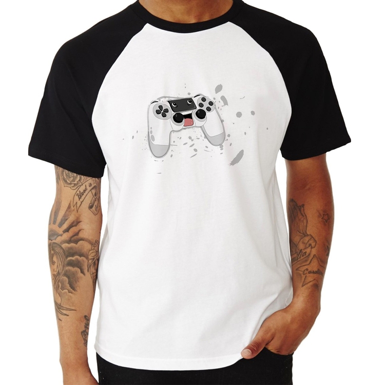 Camiseta Raglan Controle Carinha