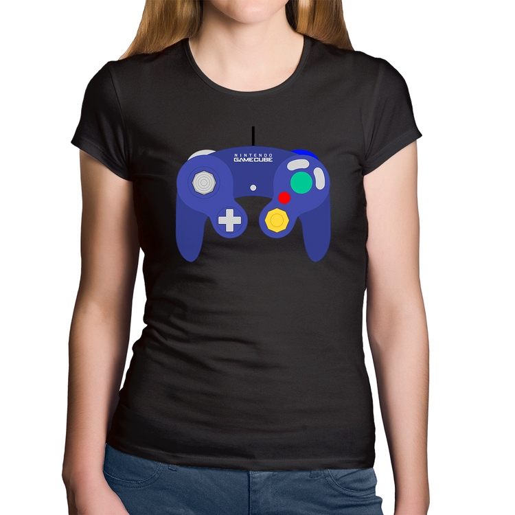 Baby Look Algodão Controle Retrô Vídeo Game Gamepad