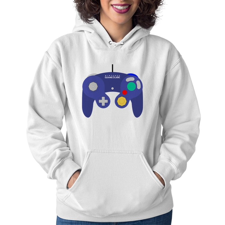 Moletom Feminino Controle Retrô Vídeo Game Gamepad - Branco