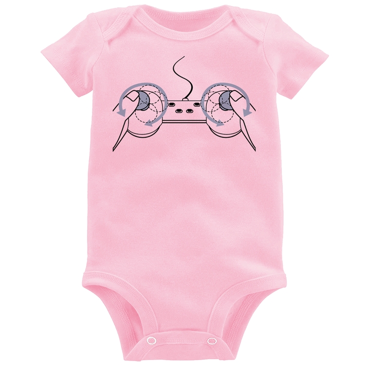 Body Bebê Controle Seios - Rosa Bebê