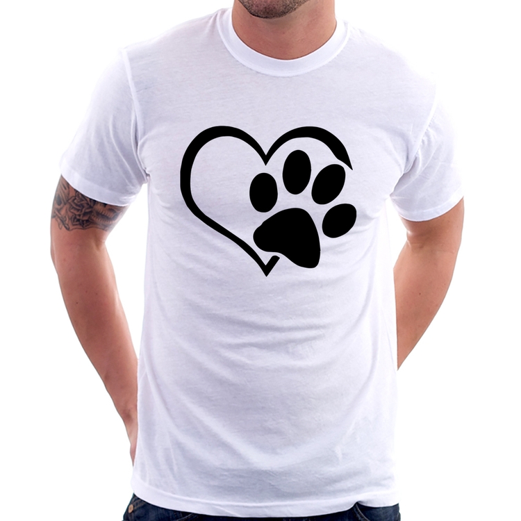 Camiseta Coração Patinha
