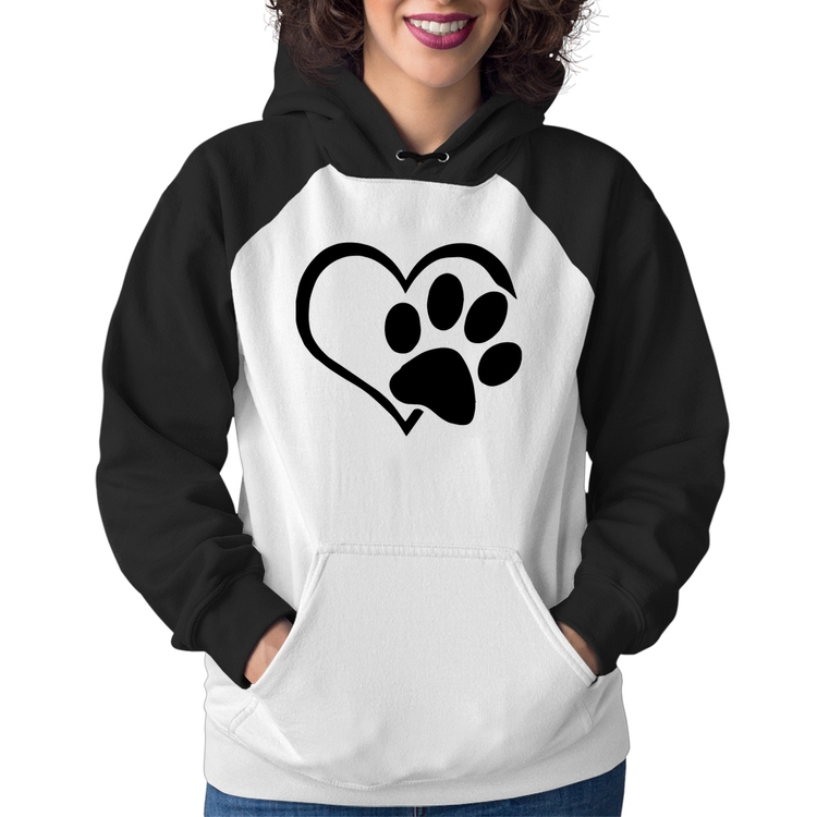 Moletom Feminino Coração Patinha
