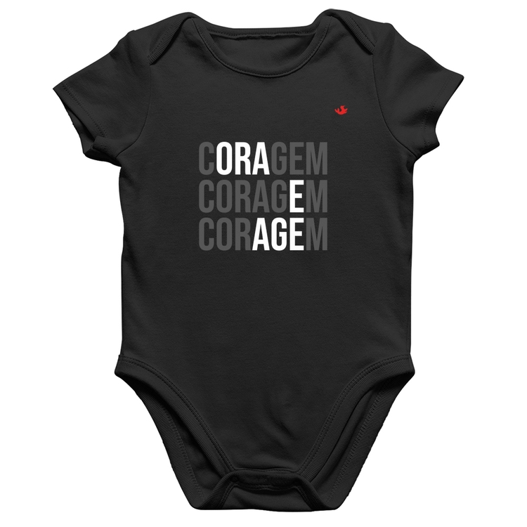 Body Bebê Algodão Coragem, Ora e Age
