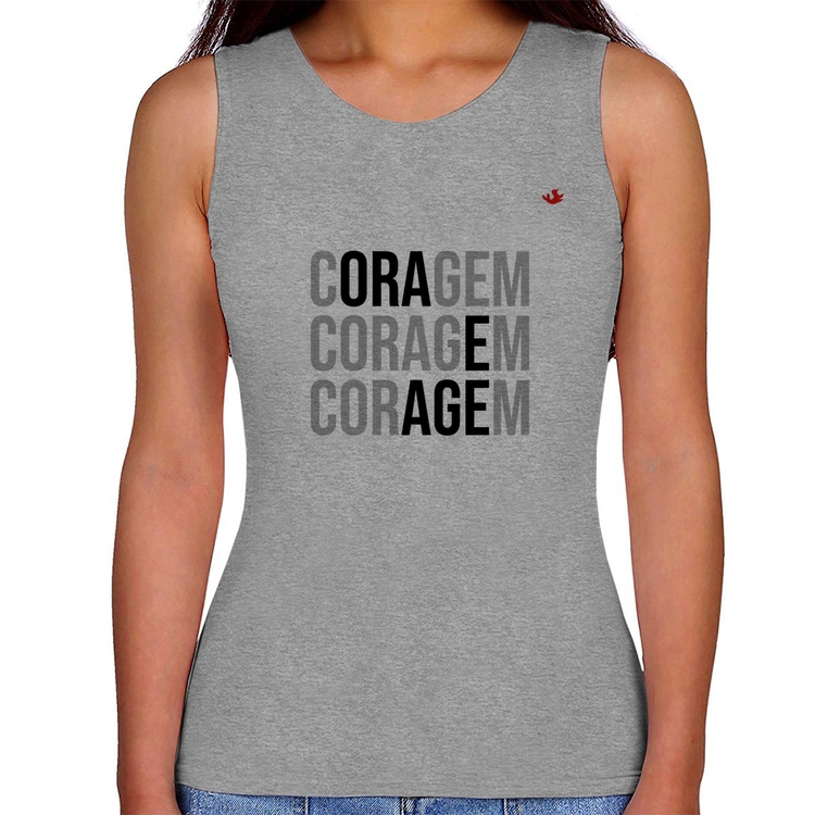 Regata Feminina Coragem, Ora e Age - Cinza