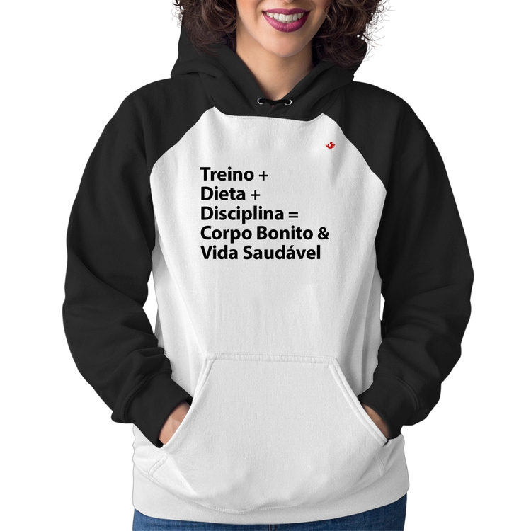 Moletom Feminino Corpo Bonito e Vida Saudável