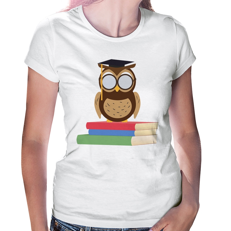 Baby Look Coruja Estudante