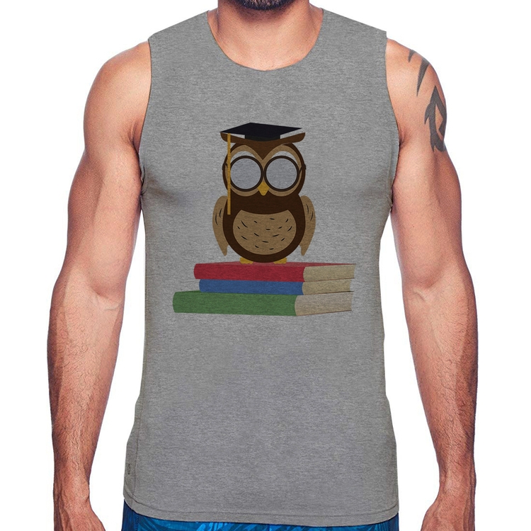 Regata Coruja Estudante - Cinza