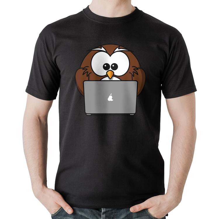 Camiseta Algodão Coruja Internauta