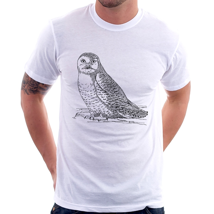 Camiseta Coruja Traços