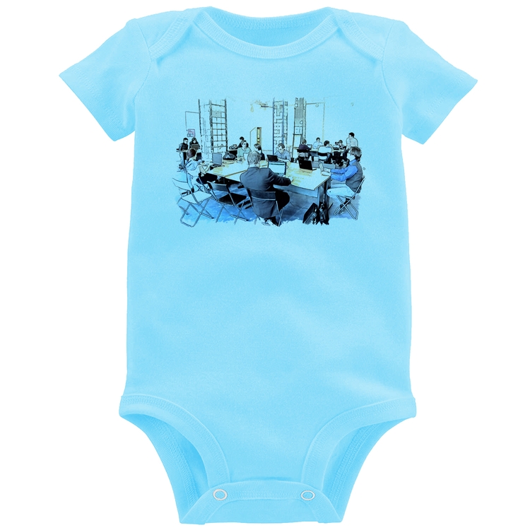 Body Bebê Coworking - Azul Bebê