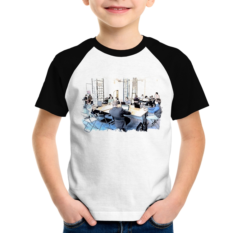 Camiseta Raglan Infantil Coworking