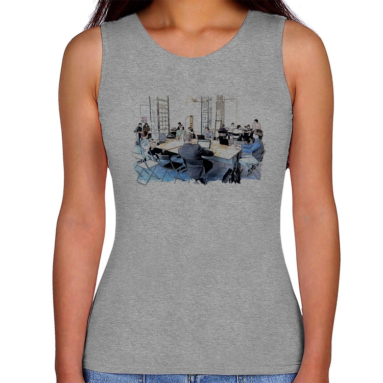 Regata Feminina Coworking - Cinza