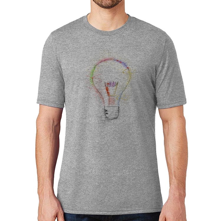 Camiseta Creative Bulb - Cinza