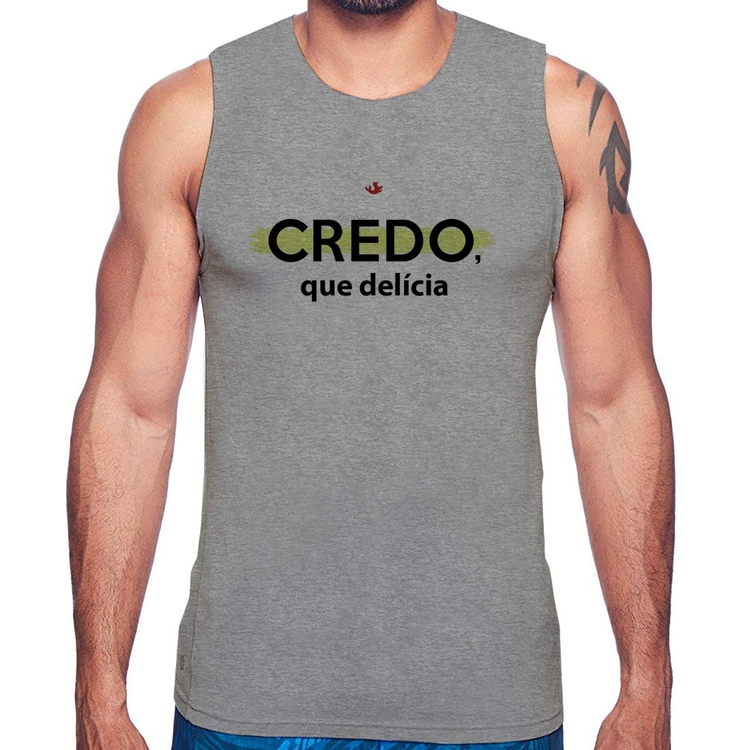 Regata Credo, que delícia - Cinza