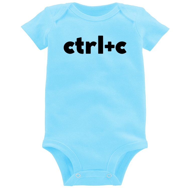 Body Bebê Ctrl+C - Azul Bebê