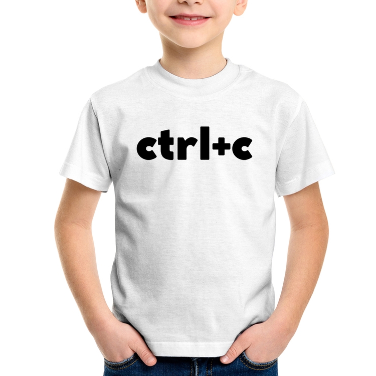 Camiseta Infantil Ctrl+C