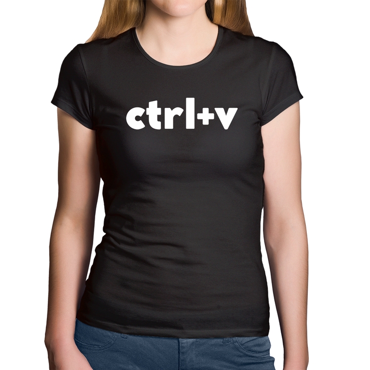 Baby Look Algodão Ctrl+V