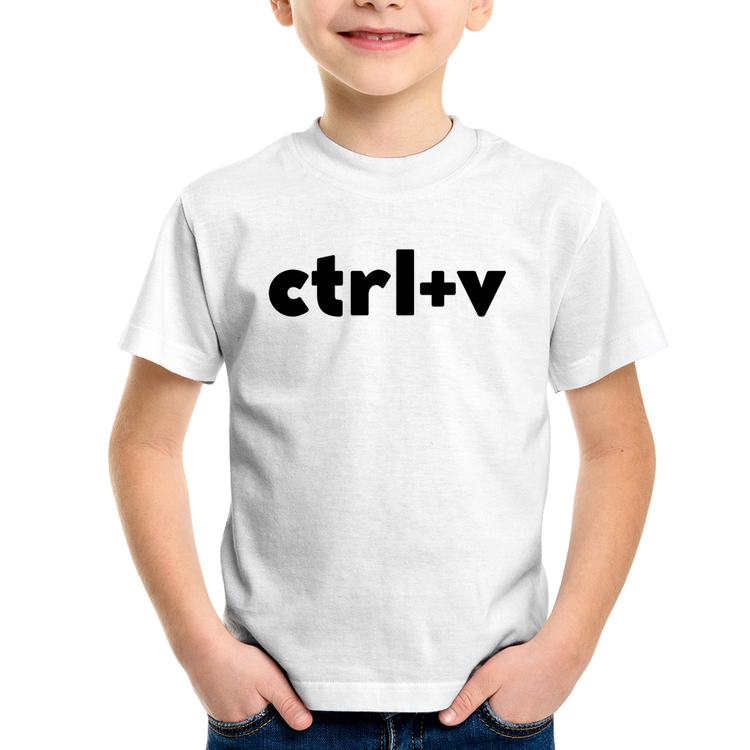 Camiseta Infantil Ctrl+V