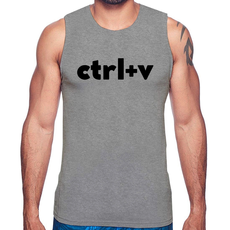 Regata Ctrl+V - Cinza