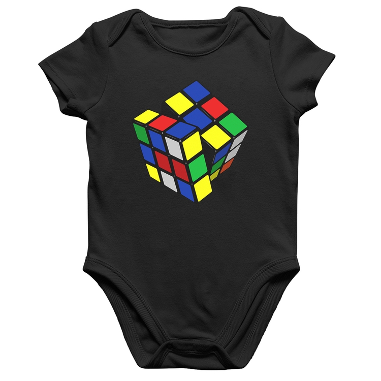 Body Bebê Algodão Cubo Mágico