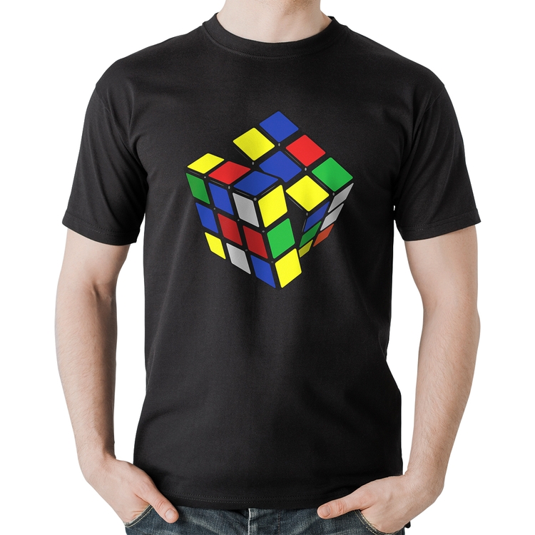 Camiseta Algodão Cubo Mágico