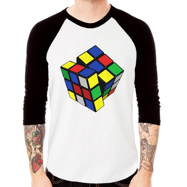 Camiseta Raglan Cubo Mágico Manga 3/4