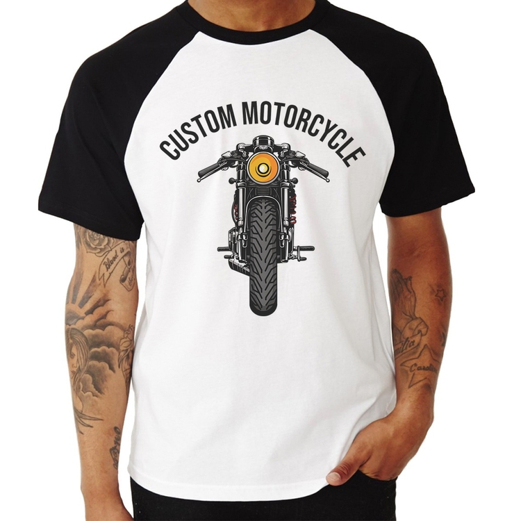 Camiseta Raglan Custom Motorcycle