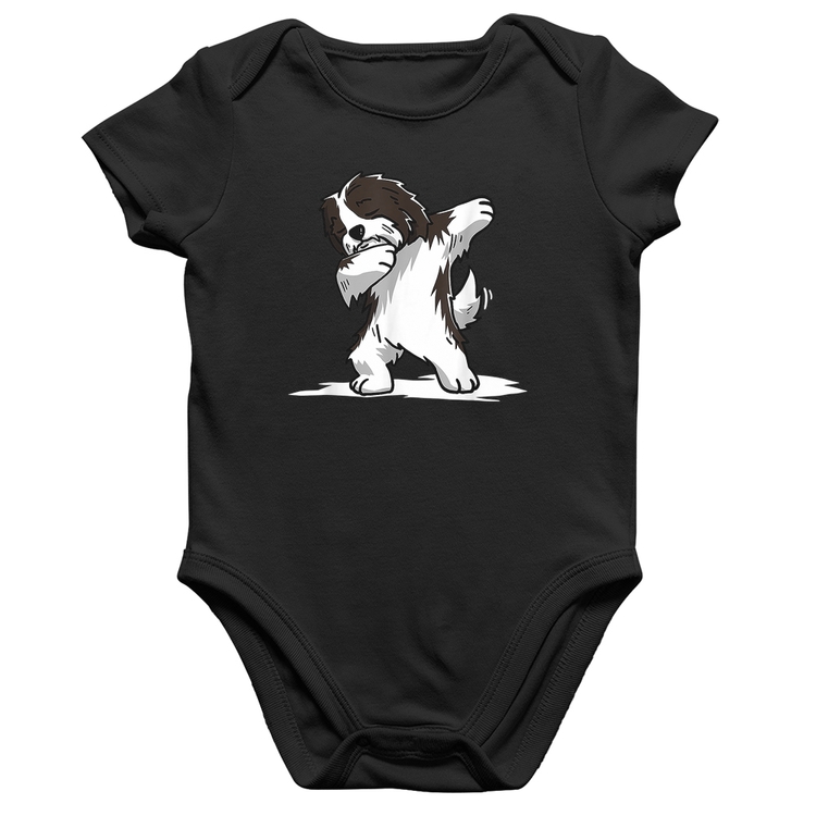 Body Bebê Algodão Cute Dabbing Havanese Dog