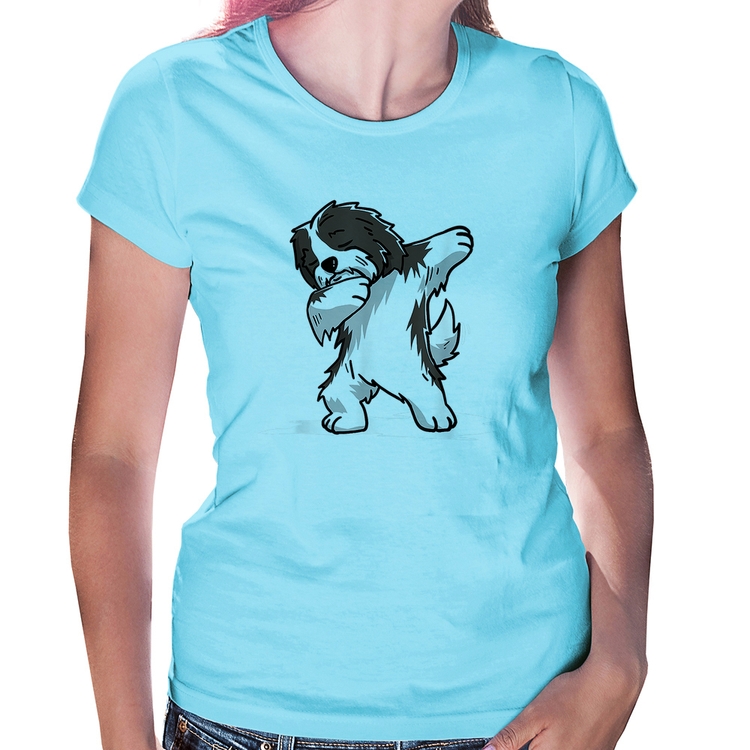 Baby Look Cute Dabbing Havanese Dog - Azul Bebê