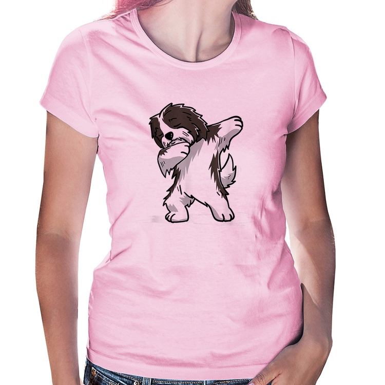 Baby Look Cute Dabbing Havanese Dog - Rosa Bebê