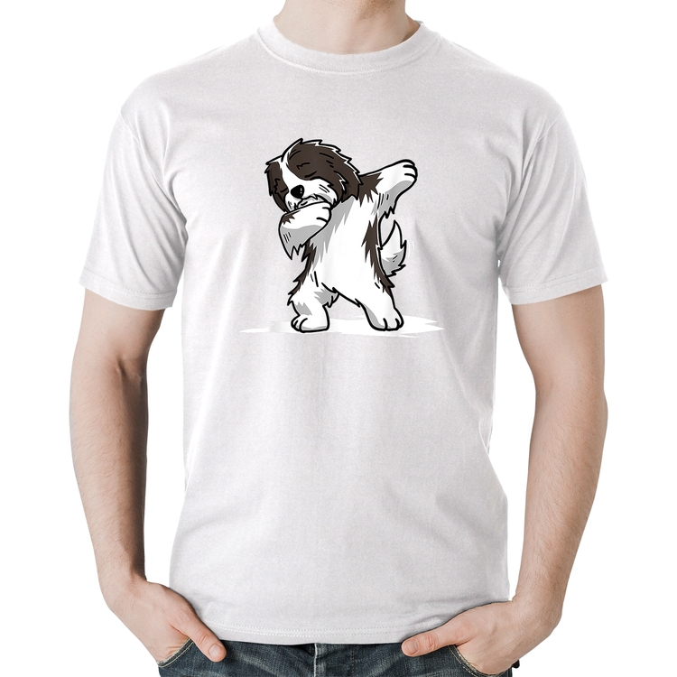 Camiseta Algodão Cute Dabbing Havanese Dog - Branca