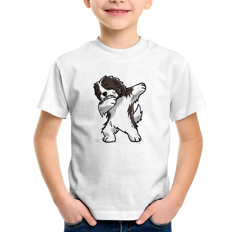 Camiseta Infantil Cute Dabbing Havanese Dog