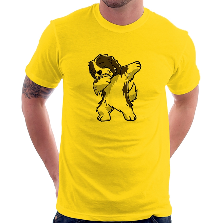 Camiseta Cute Dabbing Havanese Dog - Amarela