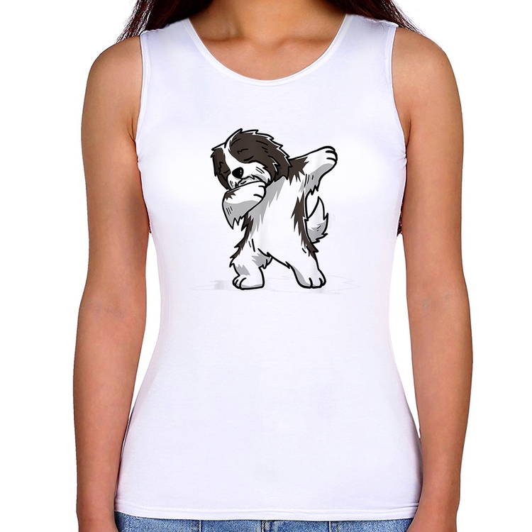 Regata Feminina Cute Dabbing Havanese Dog