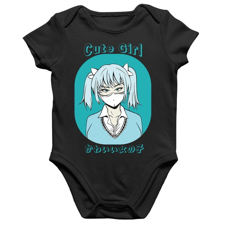 Body Bebê Algodão Cute Girl